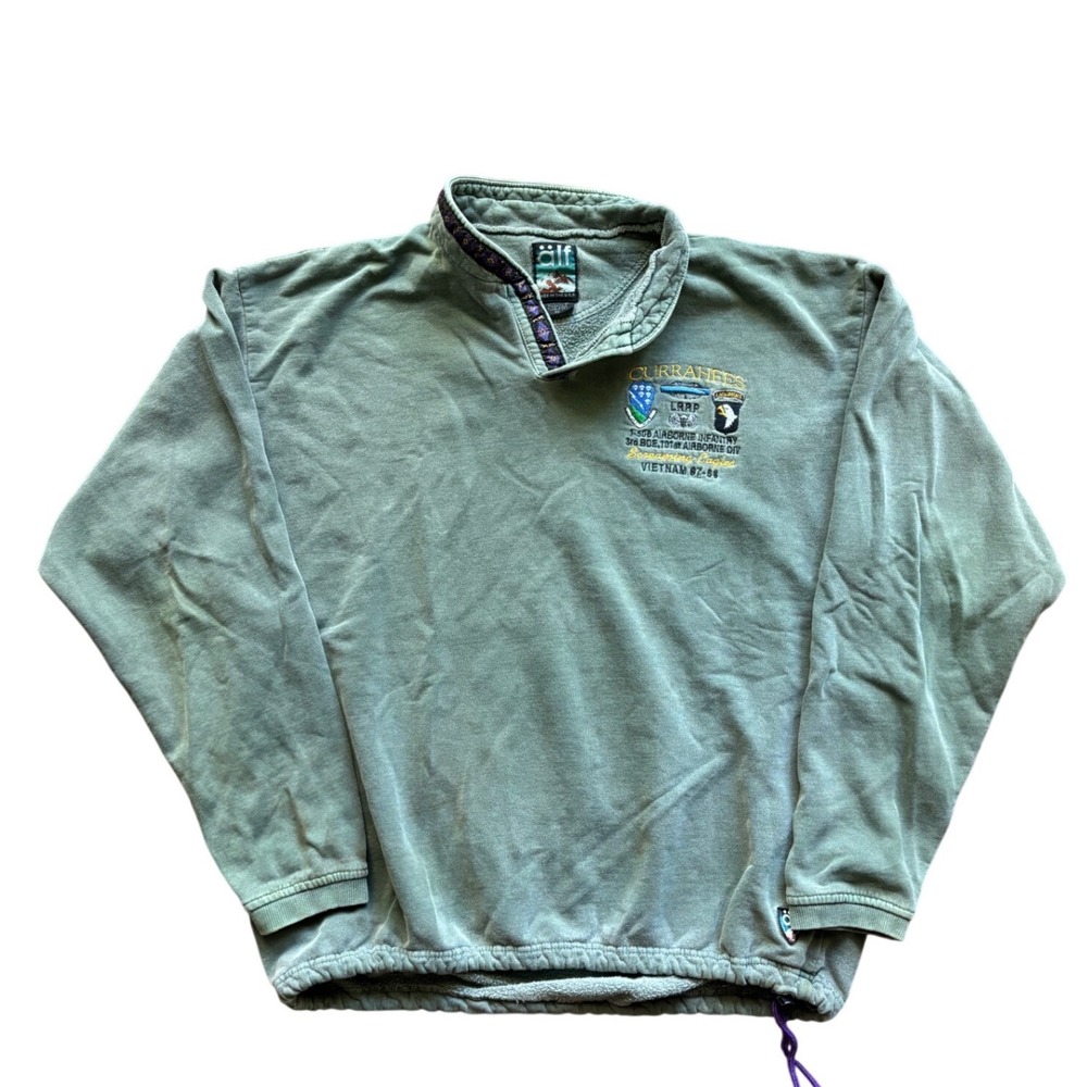 Vintage ALF Pullover Vietnam War Souvenior Screaming Eagles Made In USA Size XL